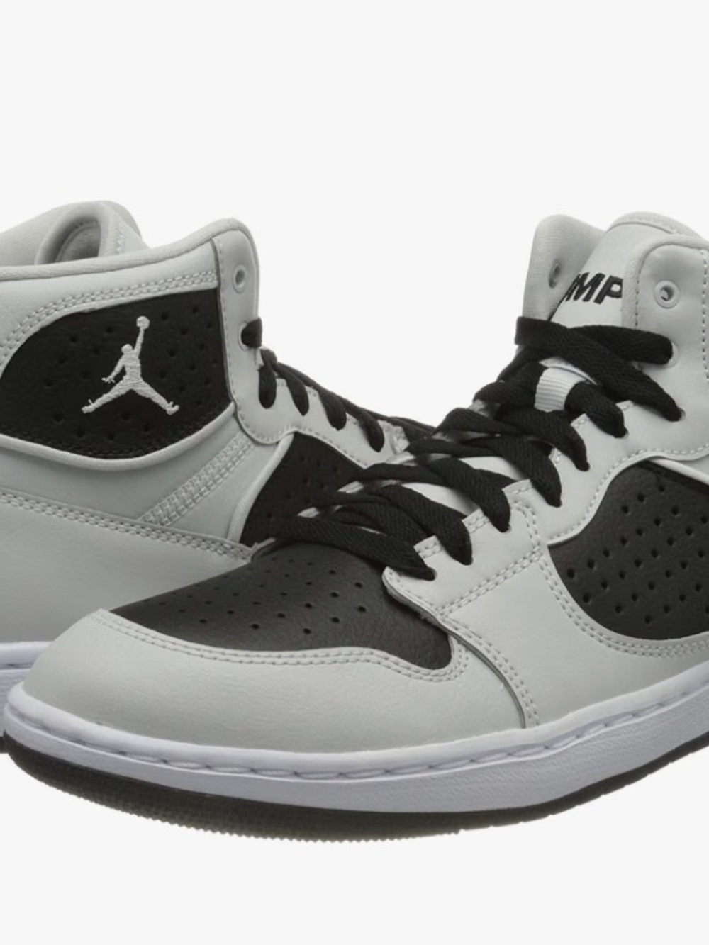 Nike Air Jordan Mid-Top Sneakers - Black & Light Gray Sz 11.5